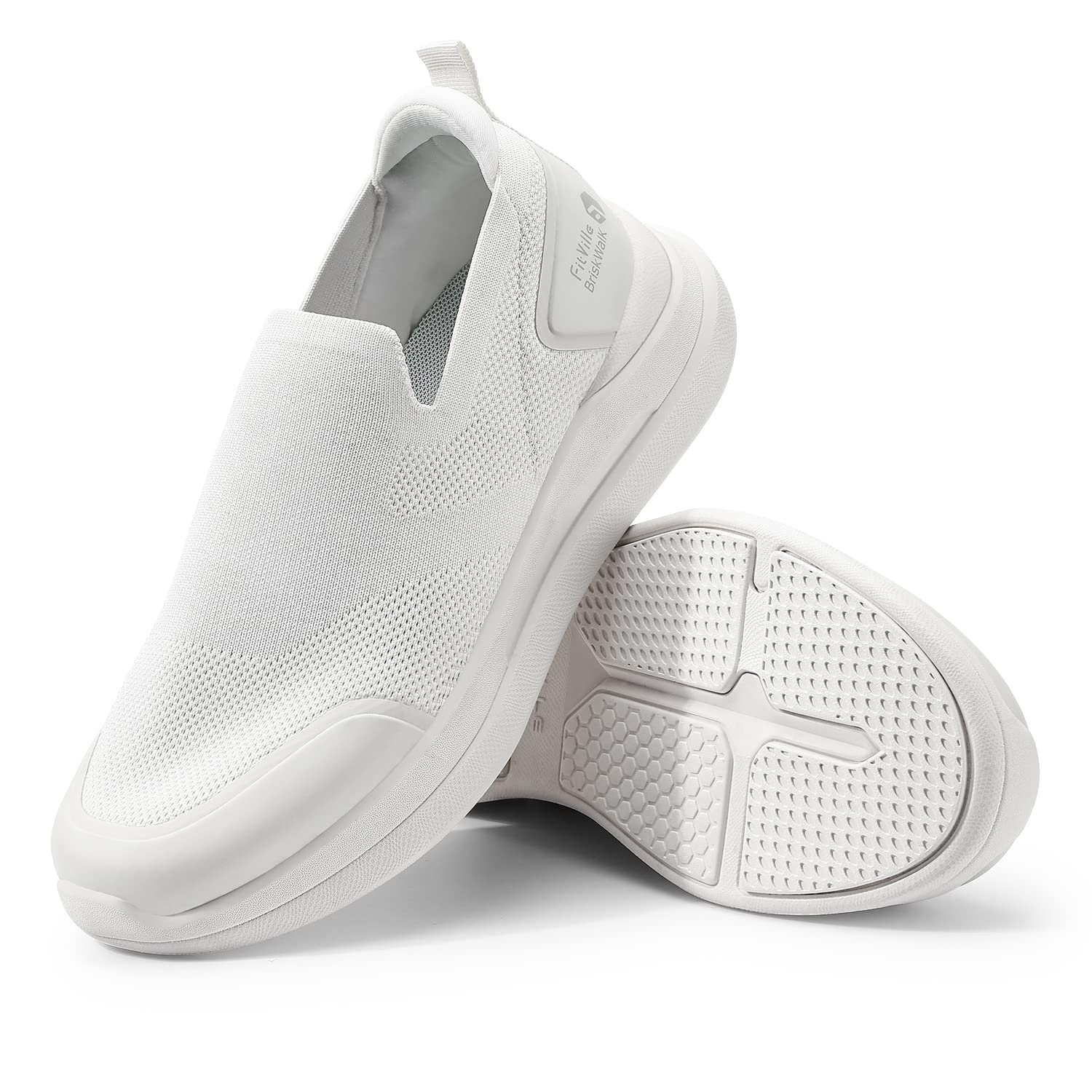 Fitvillewomens Slip On Trainers Extra Wide Fit Sneakers
