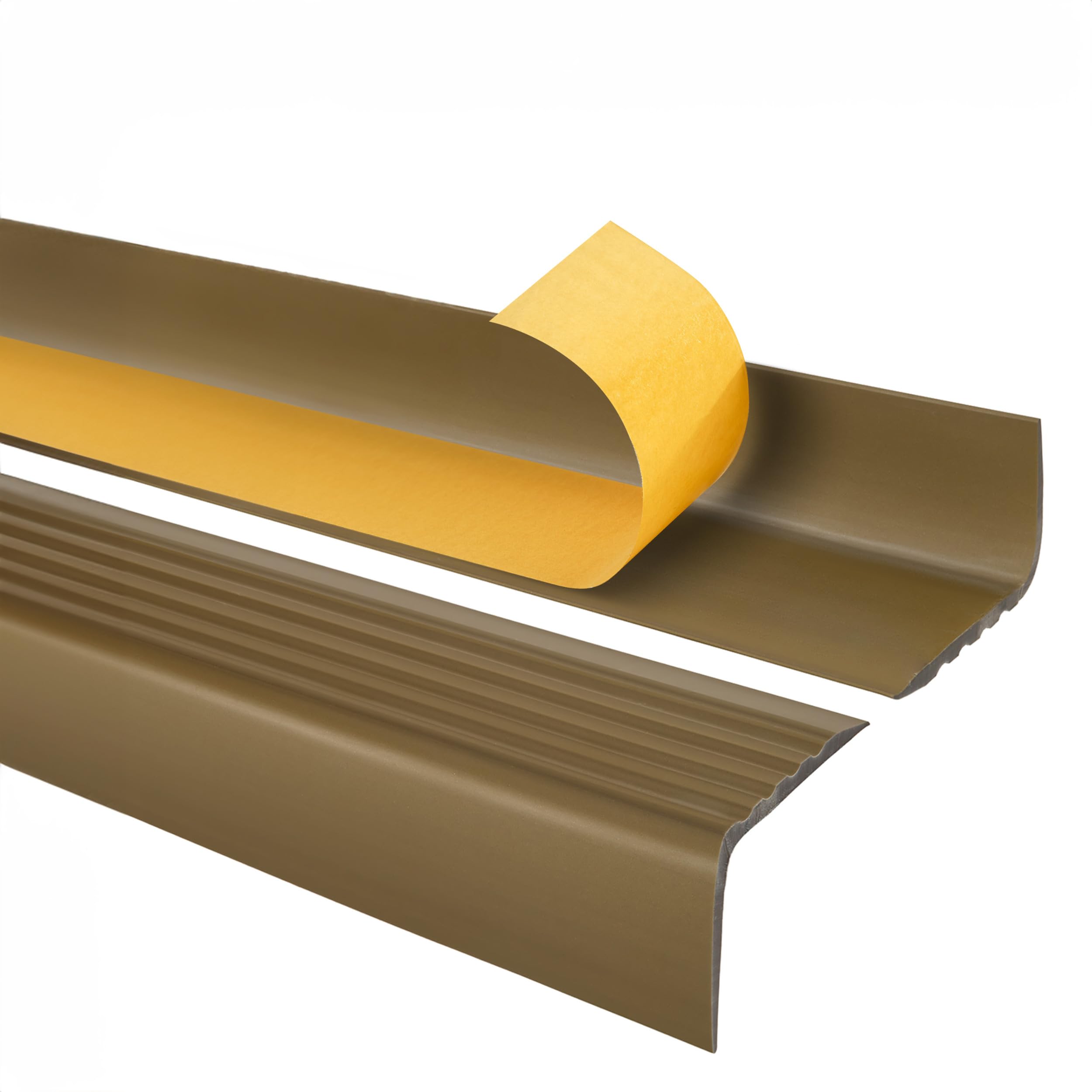 Quest Stair Nosing PVC 50 x 42 mm Anti-Slip - Brass, 80 cm — image 1
