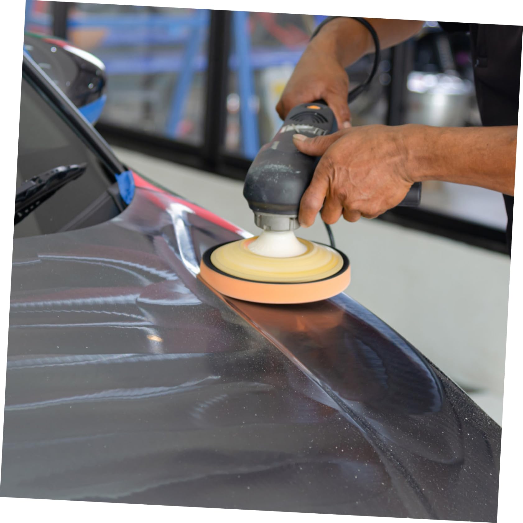 15pezzi Tamponi Lucidatura Auto Spugne Per Polishing Buffing e Detailing Per Garage e Officina Resistente e Multi-