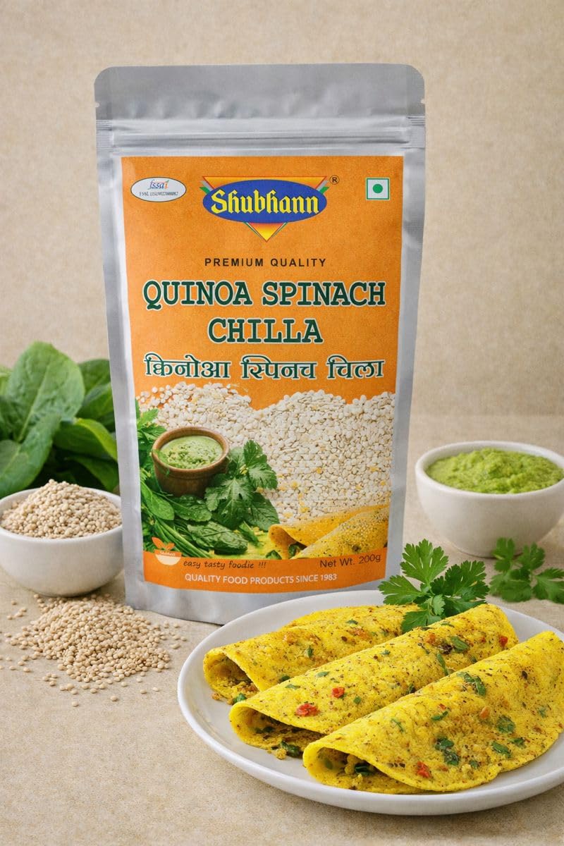 Shubhann Quinoa Spinach Chilla Mix 200g PACK OF 4-image-45