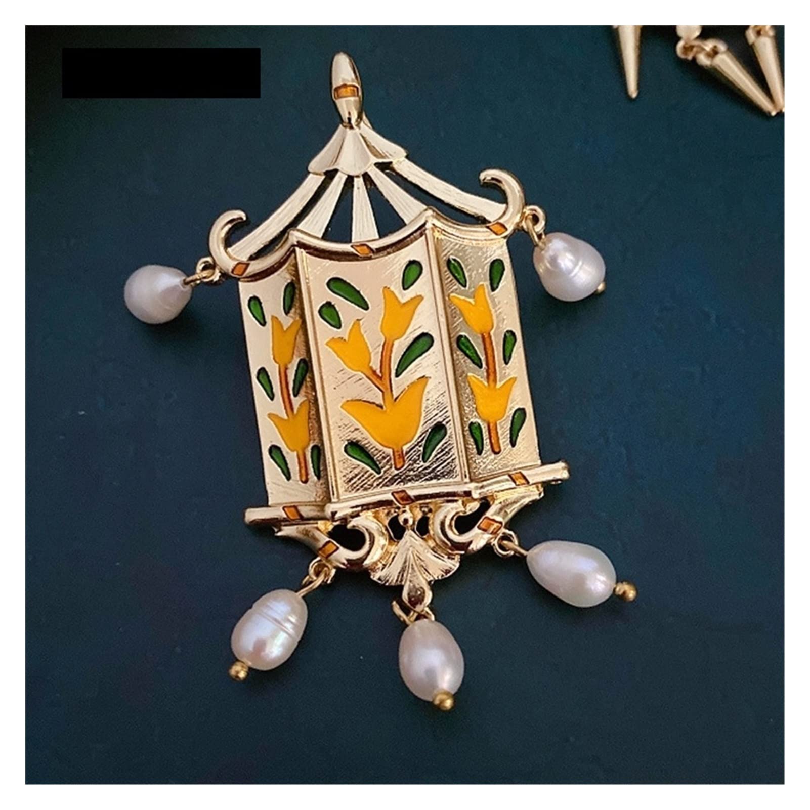 Chinesischen Stil Frauen Broschen Retro Design Ethnische Brosche Pins Damen Büro Casual Perle Zubehör Schmuck