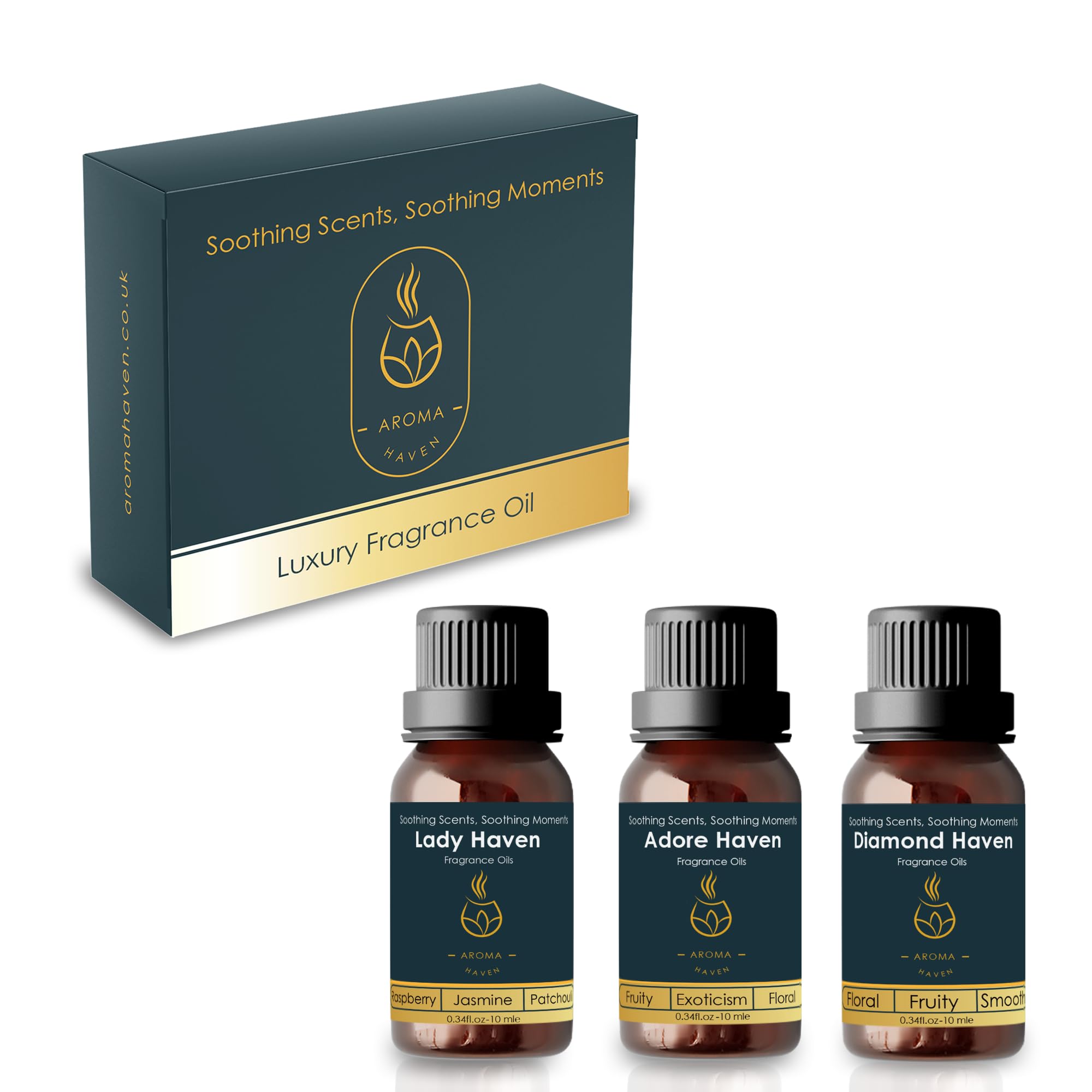 Aroma Haven Set Of 3 Oils For Her S4 Scentglide Waterless Oil Aroma Diffuser Nebulizer Electric Portable Rechargeable Wireless Aromatherapy For Essential Fragrance Oils Scent For Home Office Car (Set Of 3 Oils For Her)