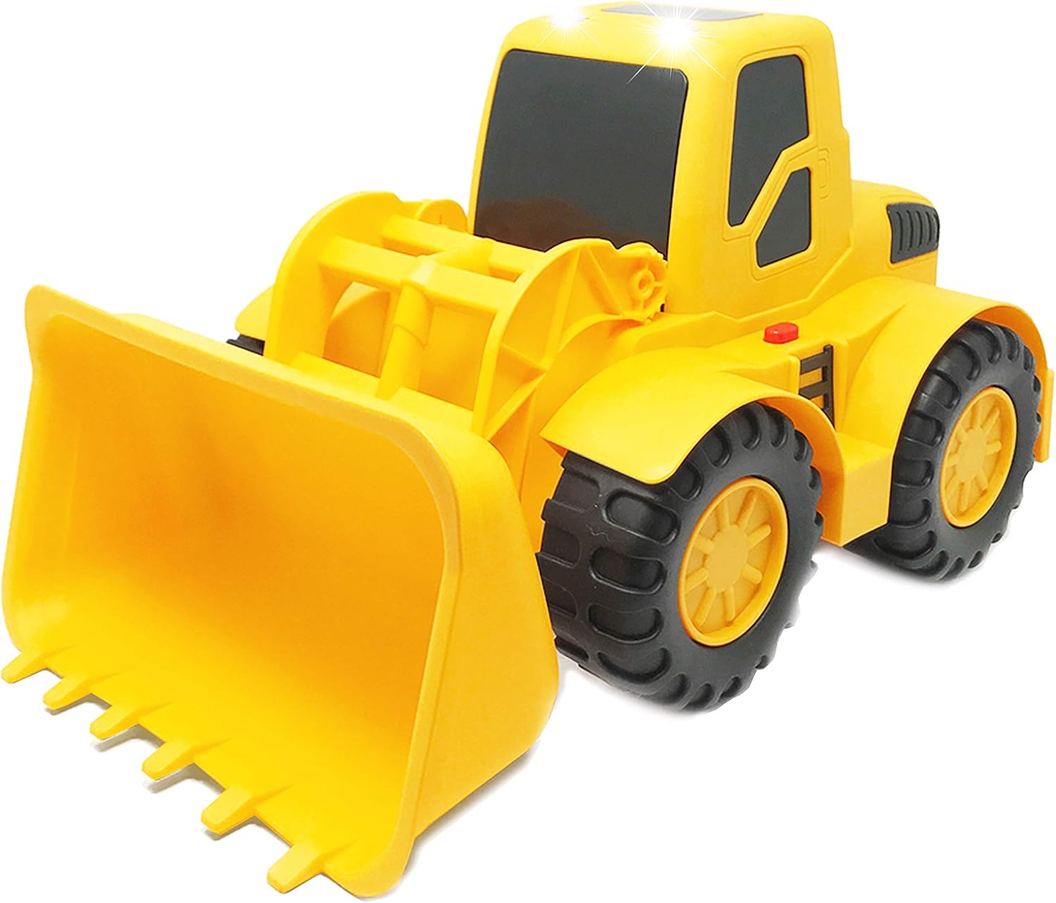 Boley Builders Large Bulldozer Front Loader Truck with Lights and Sounds - Kids Construction Toys and Vehicles for Toddlers Boys and Girls