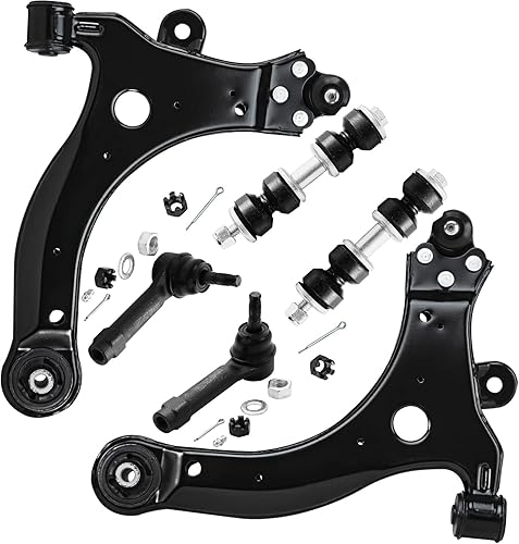 Miniatura 220 de Detroit Axle - Kit de brazos de control AWD para cargador Chrysler 300 Dodge Challenger Magnum, 2 brazos de control superiores delanteros con rótula