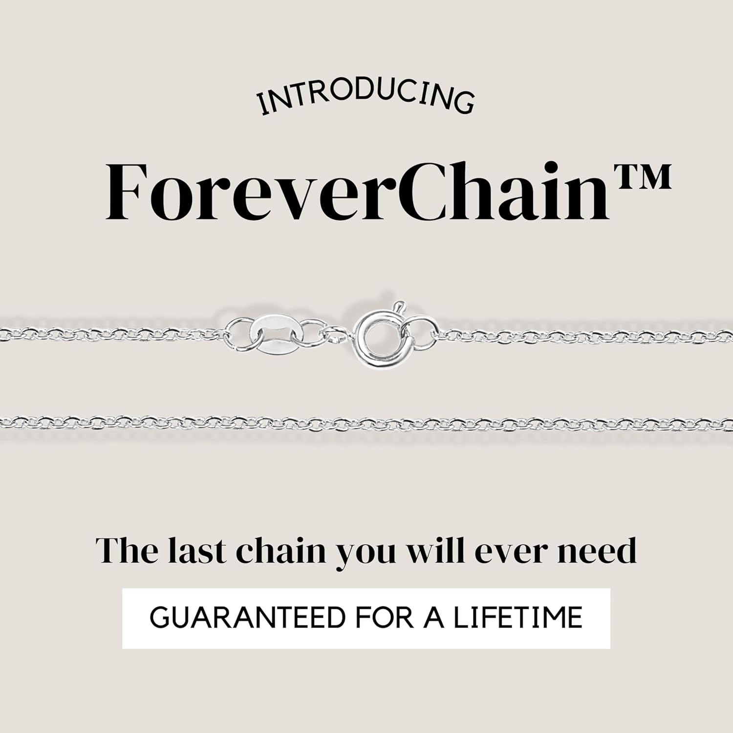 KISPER Sterling Silver Cable Link Chain Necklace –Thin, Dainty, Sterling Silver Plated Stainless Steel Jewelry for Women & Men with Spring Ring Clasp - Image 2
