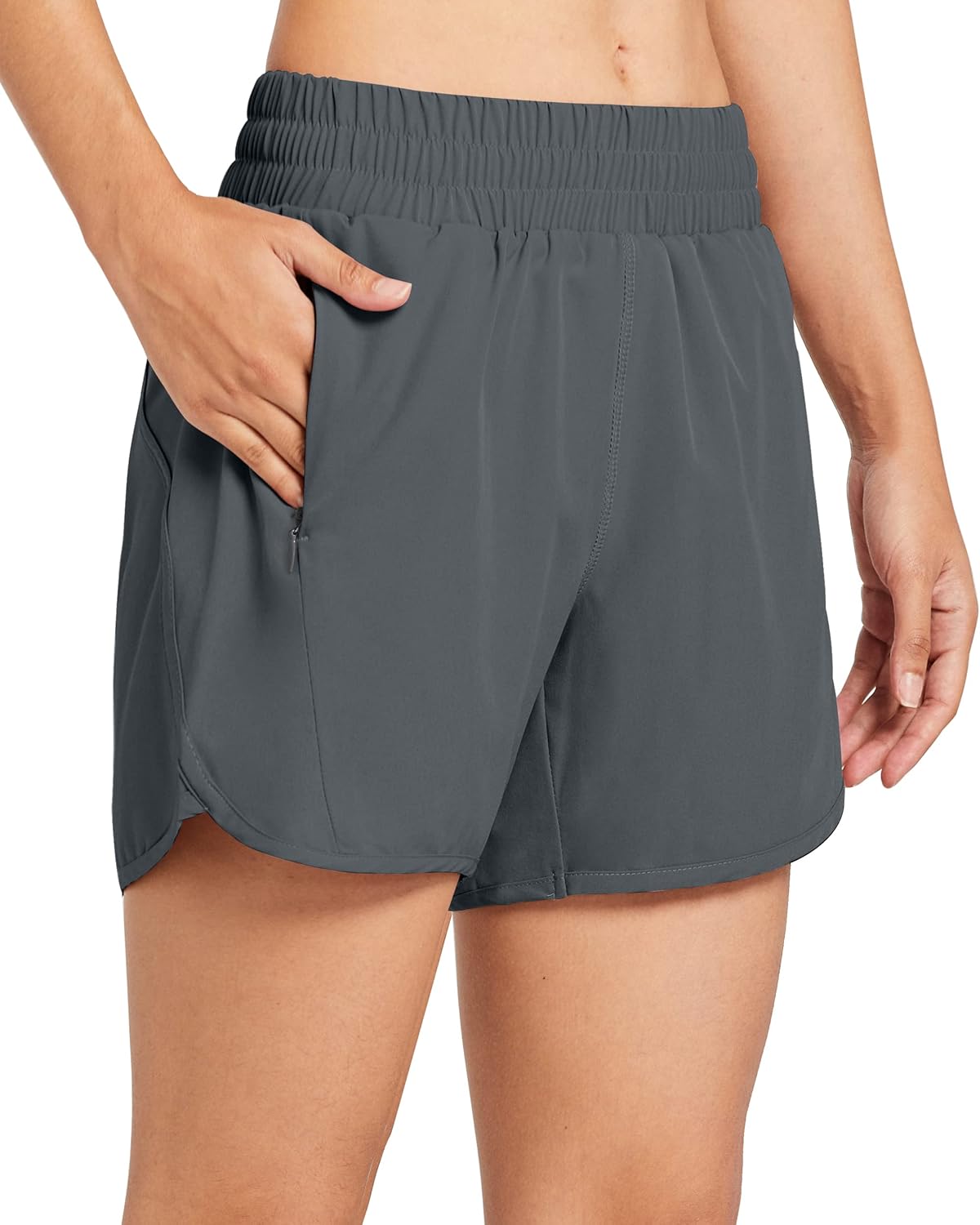 Libin Women's 5 Inches Athletic Shorts Quick Dry Running