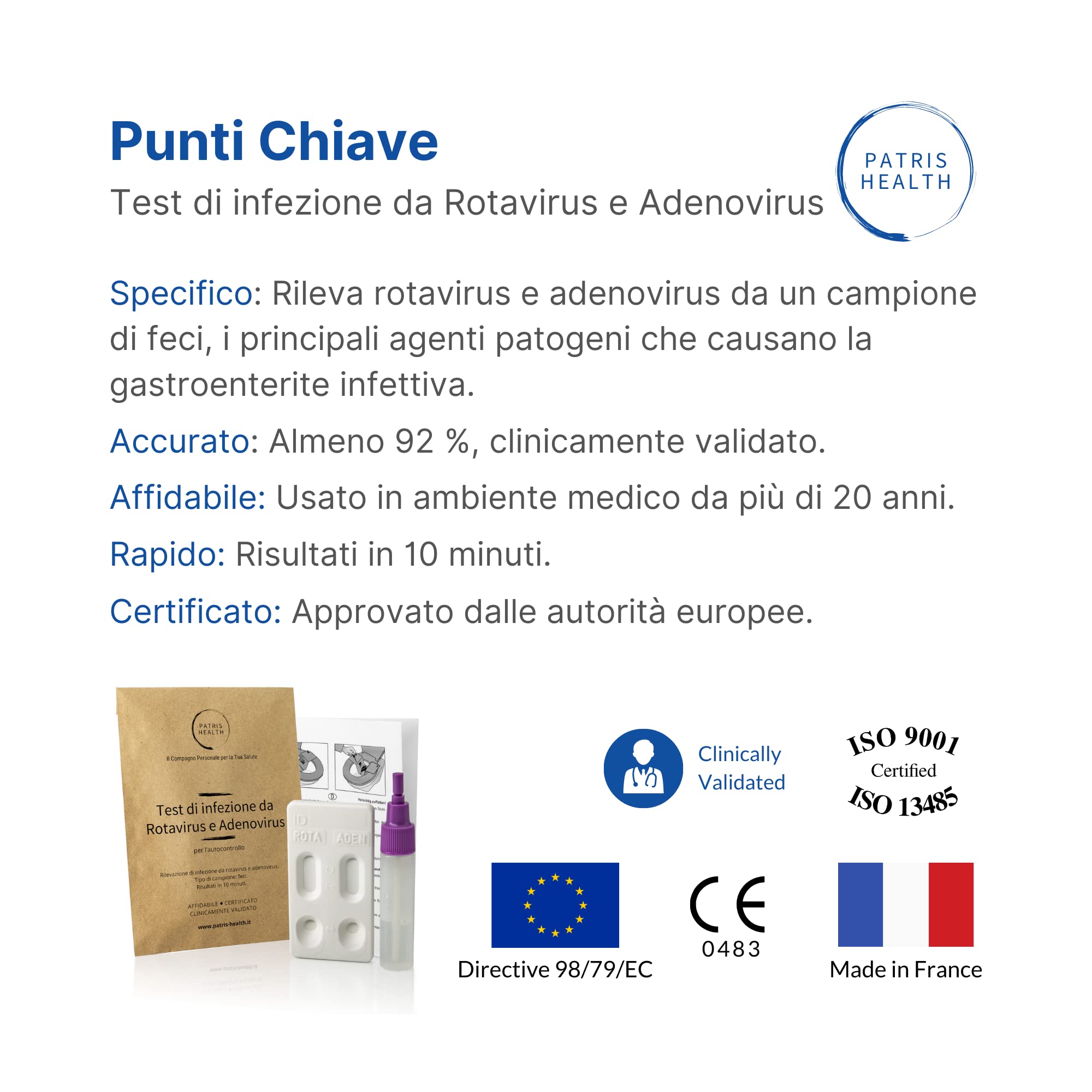 Test di Infezione da Rotavirus e Adenovirus