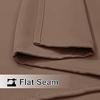 Vista 20 de NICETOWN Cortinas grises para exteriores para patio, impermeables, 2 paneles, resistentes al viento, a prueba de óxido, ojales superiores e