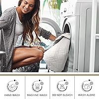 Vista 7 de TAOCOCO Funda para silla reclinable 100% impermeable, fundas antideslizantes para silla reclinable con bolsillo, funda lavable para silla