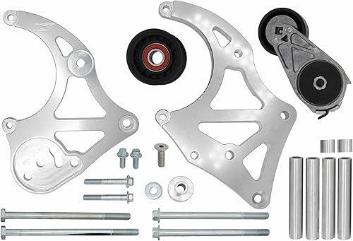 Miniatura 2 de ICT Billet LS Truck Sanden 7176 SD7 Mini AC Aire acondicionado Compresor Soporte Billet Aluminio Alto Montaje Lado del pasajero 551472LS0-3