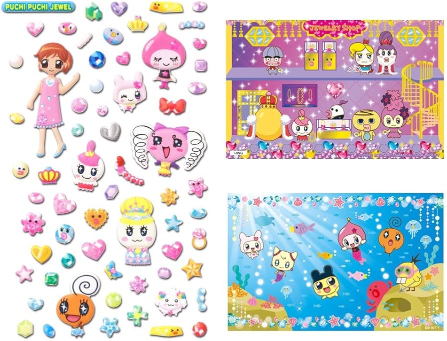 Amazon.co.jp: たまもりしーるリフィル プチプチジュエルセット : おもちゃ