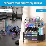 Dumbbell Rack Weight Stand, Home Gym Storage Rack 39.8”x15.94”x32.88(H x W x L), Weight Rack for Dumbbells for Yoga Mat