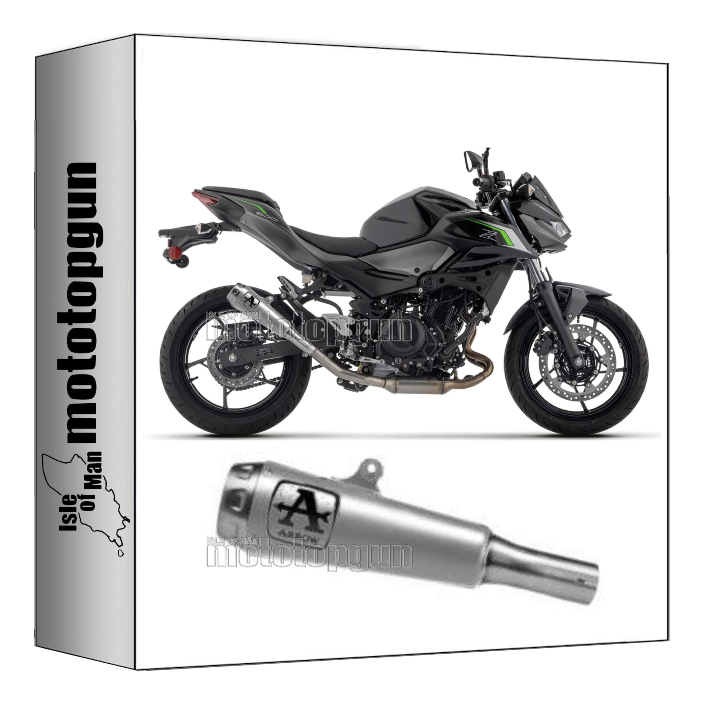 arrow scarico omologato pro-race nichrom compatibile per kawasaki z-500 z500 2026 mototopgun std 71967pri