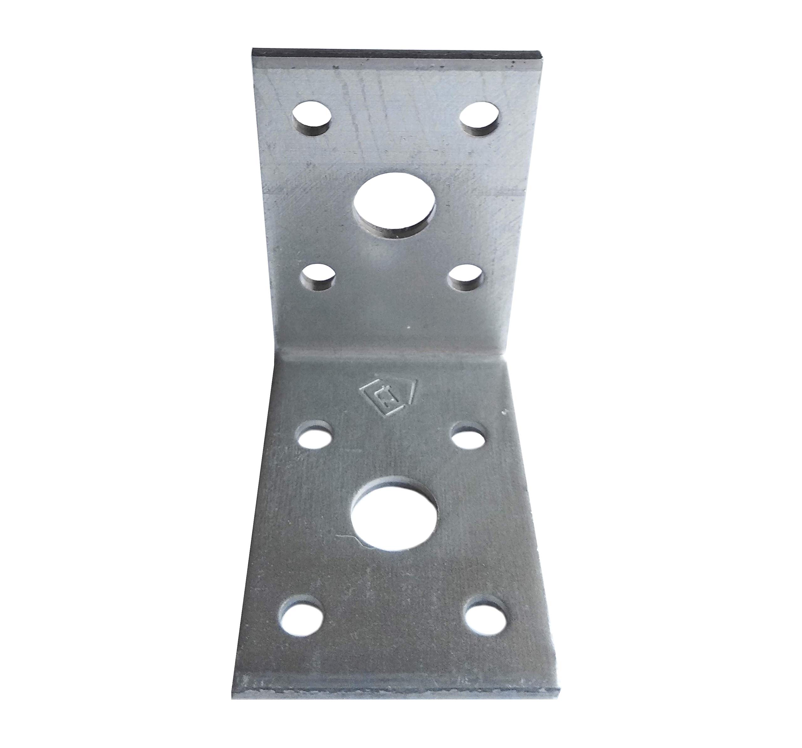 Soportes de esquina de madera, ángulo de madera resistente, chapa de acero galvanizado 1.97 x 5 x 3.5 x 0.1 cm, paquete de 25 unidades