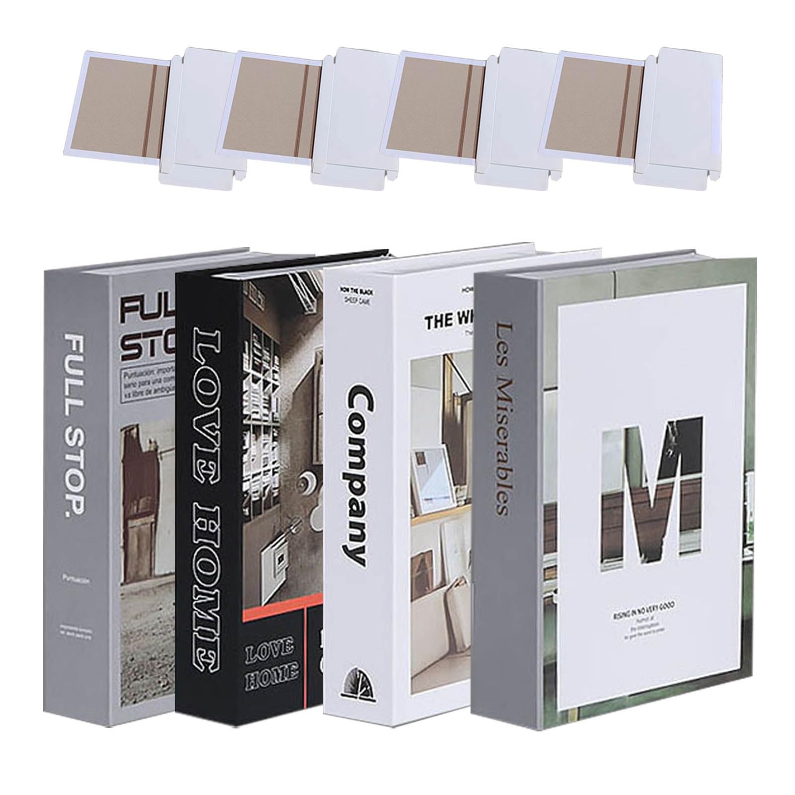 YSOOUA Deko Bücher für Heimdekor Dekorative Bücher 4 Stück Dekobücher Faltbare Gefälschte Bücher Kartonschachtel nur Gefälschte Bücher Display Bücher für Couchtisch Regale Dekobücher für Büro (B
