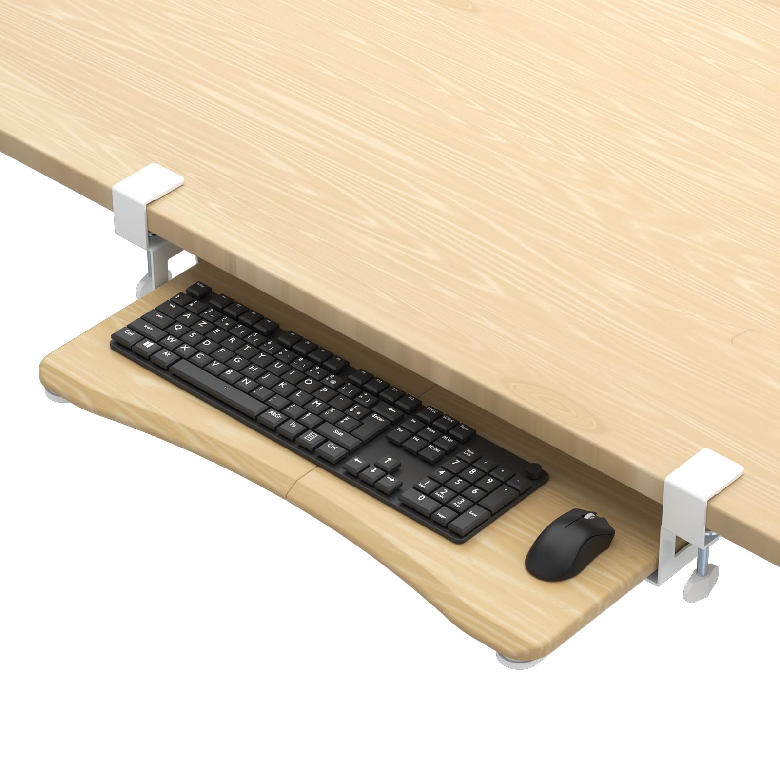 suptek Light Wood Keyboard Tray