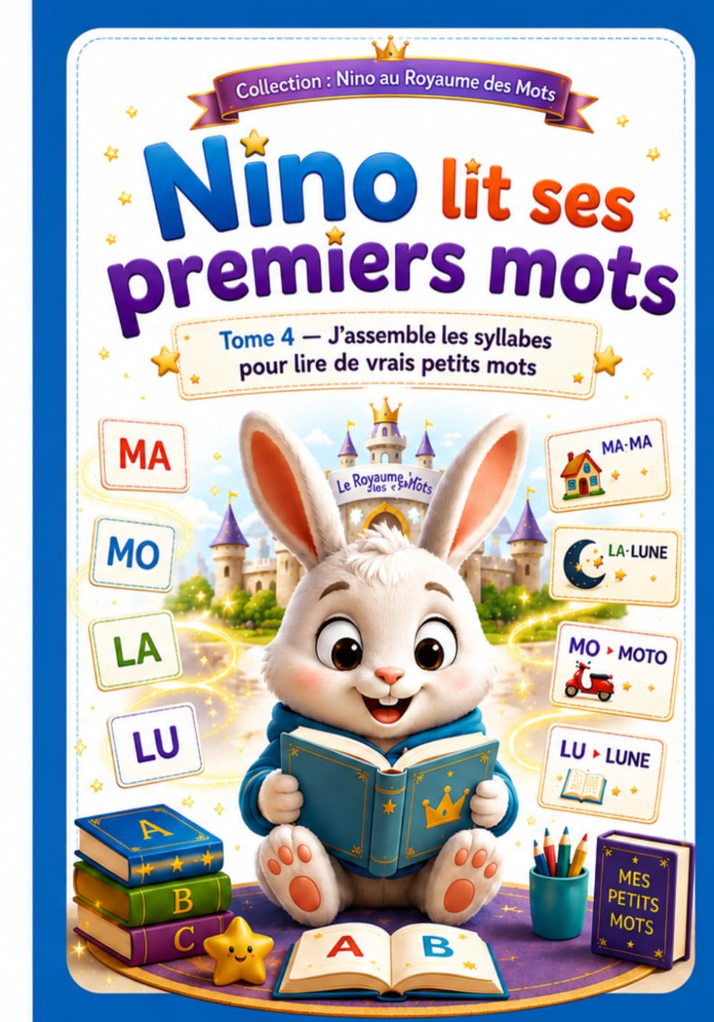 Nino lit ses premiers mots: Tome 4 : j'assemble des syllabes pour lire de vrais petits mots