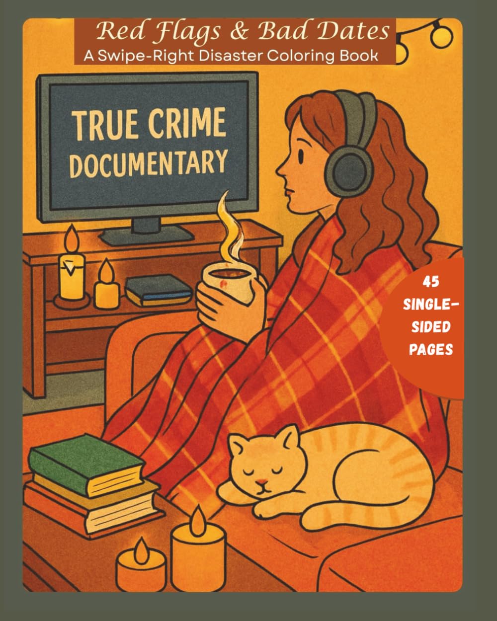 Red Flags and Bad Dates: A Swipe Right Disaster Adult Coloring Book