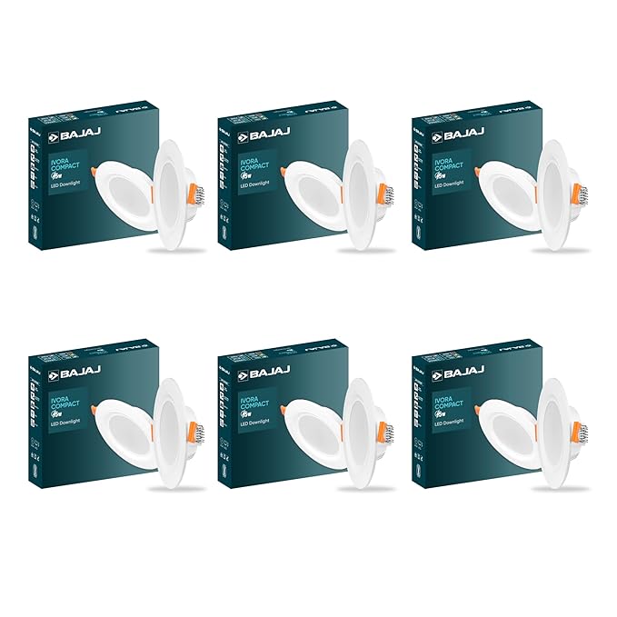 Bajaj Ivora Compact Downlight 5W LED Downlight Warm Day Light