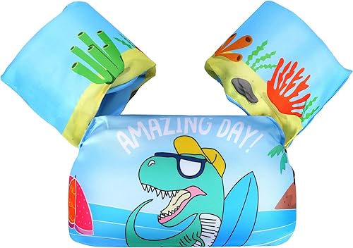 Biange Chaleco de natación para niños pequeños, flotador para niños de 30 a 50 libras, flotadores de piscina para niños y niñas para ayudar a nadar,