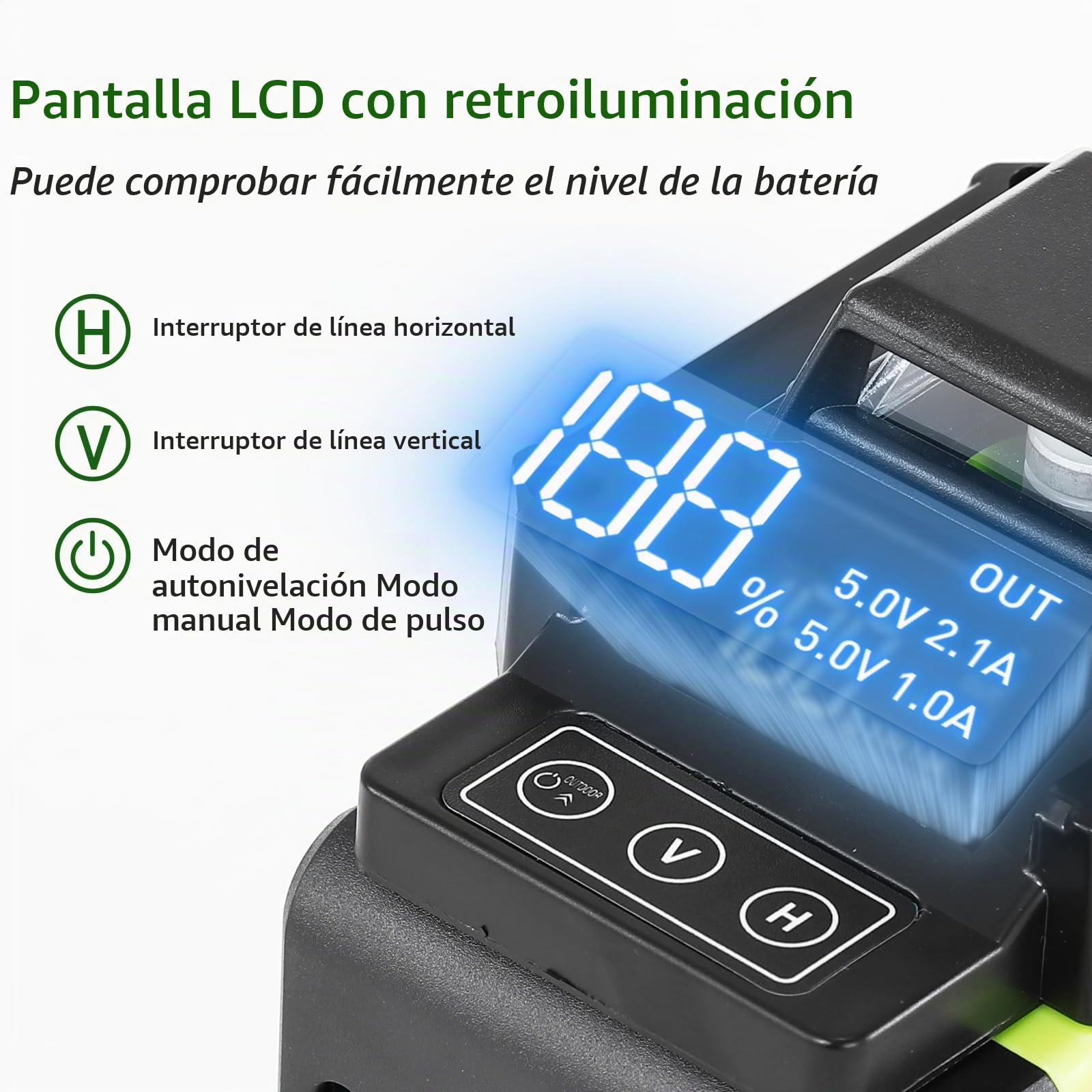 Nivel láser, Mulcort Nivel láser multifuncional 4D de 16 líneas, máquina autonivelante de 3°, con soporte de trípode con barra de extensión de aleación ajustable de 1,2 m y 3 alturas
