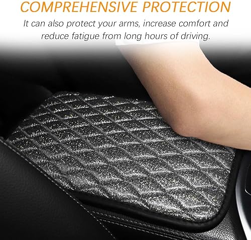 Miniatura 4 de Funda para consola central, funda para reposabrazos para automóvil, cómoda almohada impermeable para aliviar la fatiga de los brazos, accesorios
