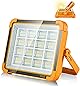 【強化版2024モデル】投光器 LED 作業灯 15000lm フラッドライト 5つ点灯モード 超高輝度 IP66防水 太陽光 12000mAH ソーラー充電/Type-c充電 磁気設計 折り畳み式 アウトドア 屋外 充電ケーブル付き 日本語取扱説明書付き