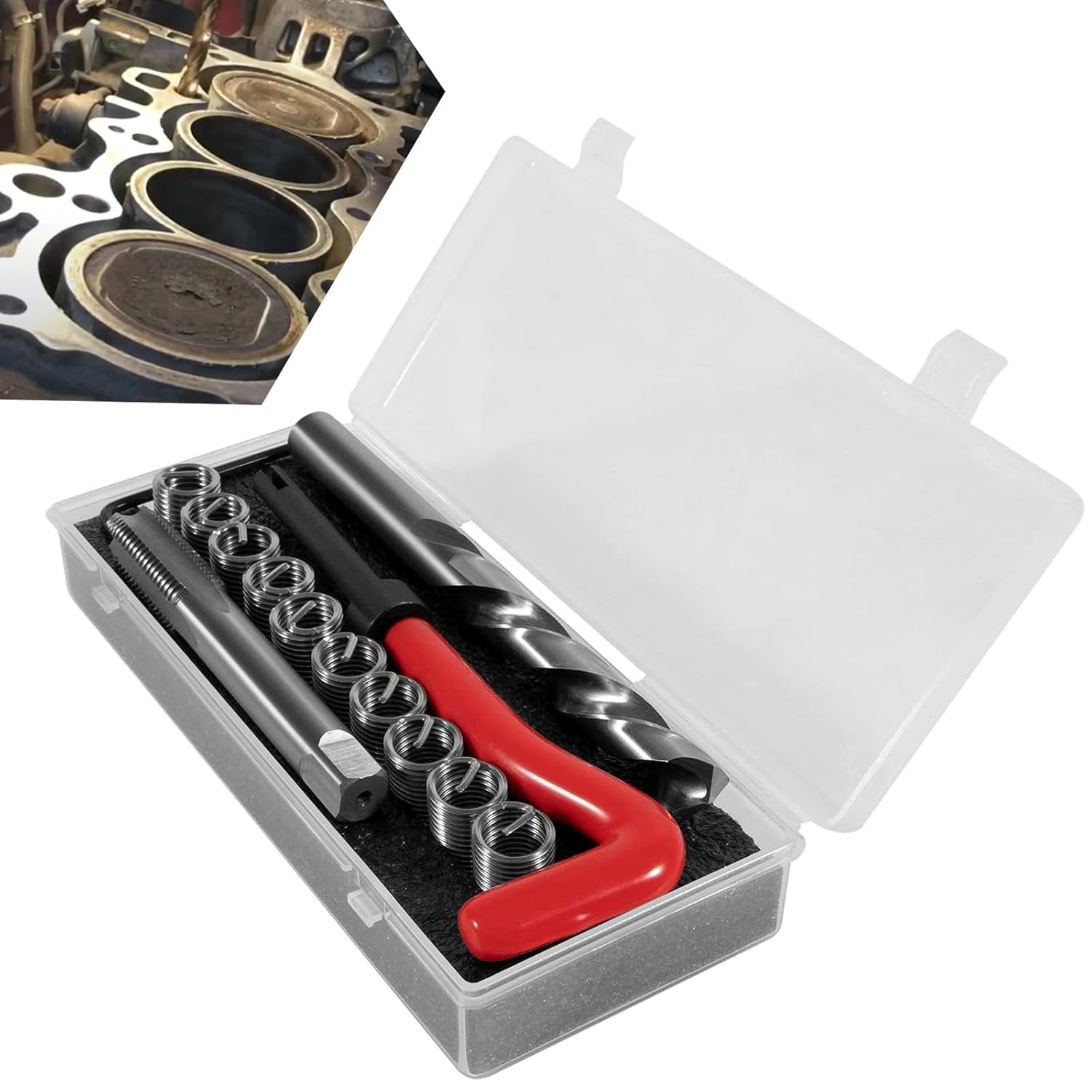 1420 Head Thread Bolt Repair Tool Kit for Toyota 11.5mm x 1.5 Engine Cylinder Head Repair Kits Fit for Honda B16 CR-V Accord Element RSX