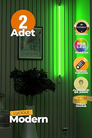 luciole Remote Control Led Lampader 2 Bed Tops, Next to TV, Living Room - Rgb Multi-Color Lucd