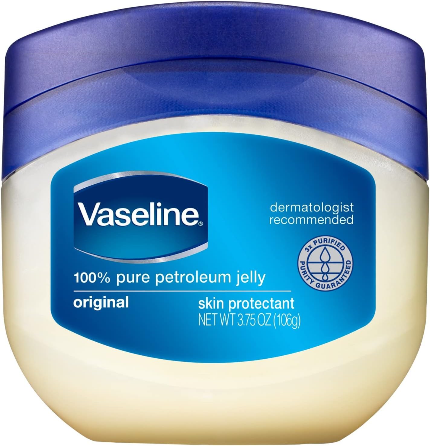 Vaseline 100% Pure Petroleum Jelly Original Skin Protectant, 1.75 oz