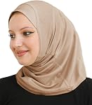 Prien Sport Instant Hijab For Women, Muslim Cotton Turban, Soft Head Scarf, Ready To Wear Hijabs Prayer Clothes, Islamic Wear