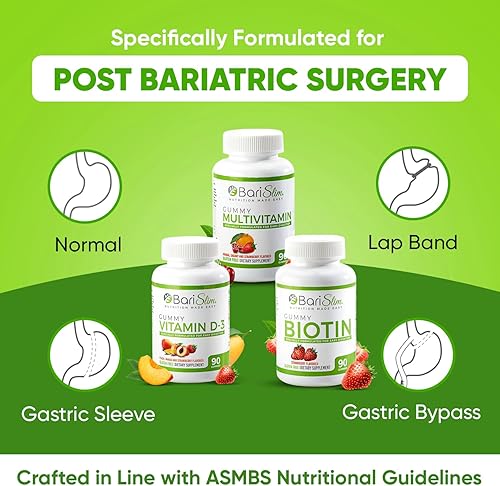 Miniatura 6 de BariSlim Gomitas multivitamínicas bariátricas – Vitamina gomosa especialmente formulada para pacientes después de una cirugía de pérdida de peso –