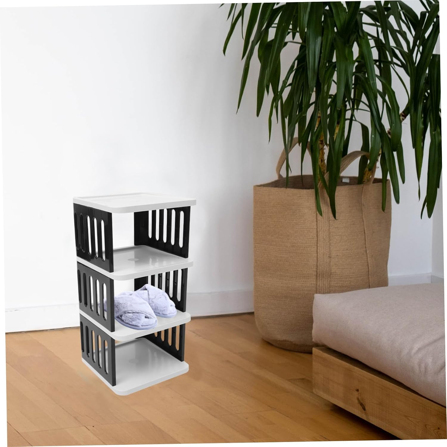 Shoe Rack for Entryway Closet Narrow Space-Saving Organizer Multi-Functional Shoe Shelf for Dormitory Installation Sturdy Design