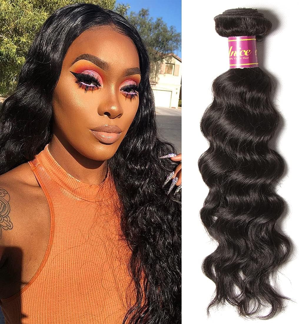 Unice 8a Grade Brazilian Natural Wave 1 bundle Virgin Human Hair Extensions Weave Natural Color (18inch)