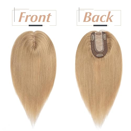 Miniatura 9 de Benehair Cubrecabello para mujer 100 de cabello humano real 150 de densidad hecho a mano base de seda clip en piezas de cabello para una ligera