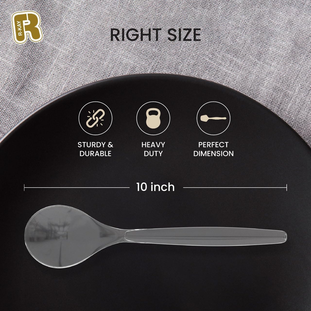 Plastic Serving Spoons For Buffet - Extra Lar Clear Plastic Serving