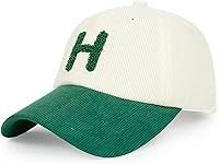 HHHOFNEN Vintage Unstructured Corduroy Baseball Cap - Adjustable Unisex Ball Hat for Women Men, Workout Outdoor Sun Protection