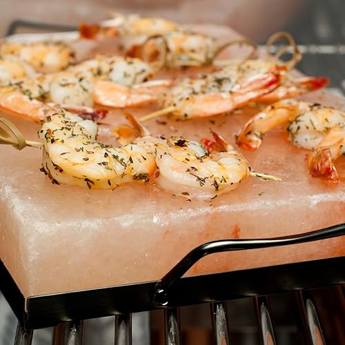 Miniatura 5 de Charcoal Companion Bloque de platos de sal del Himalaya de 8 x 8 x 15 pulgadas para cocinar a la parrilla