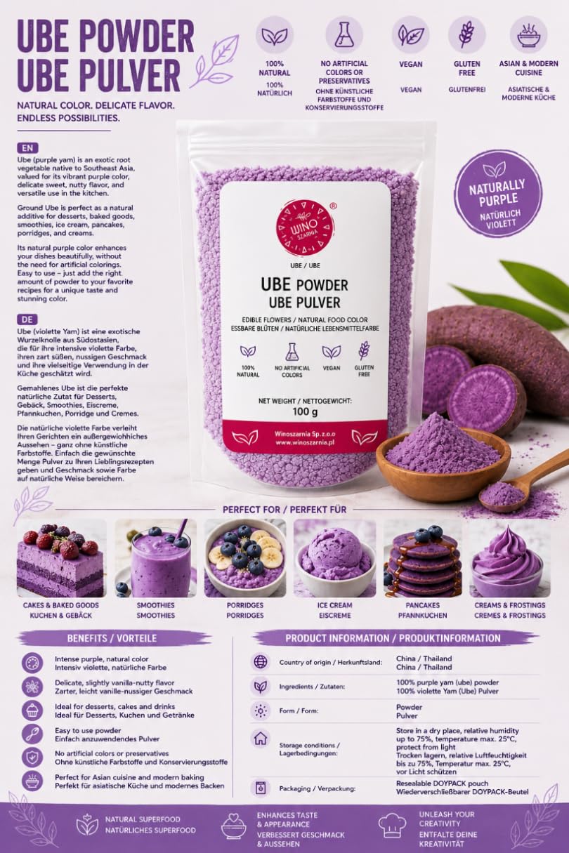 MATCHA fioletowa UBE pochrzyn skrzydlaty w proszku 1kg