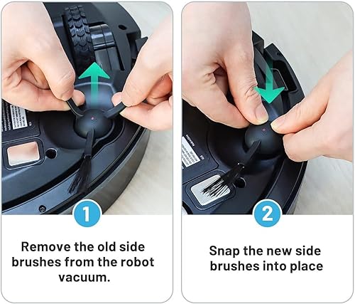 Miniatura 6 de KAFTKO Cepillo lateral para aspiradora, parte de repuesto para cepillo lateral de rotación de borde. Compatible con Thamtu G11G12G10  G10S (color  4