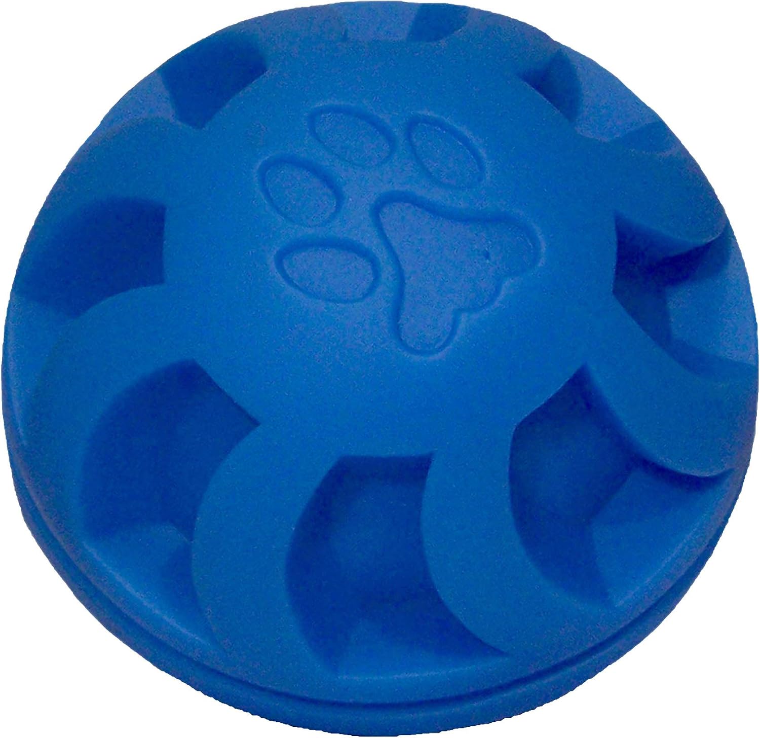 Soft-Flex Swirl Ball Dog Toy, 5.5-inch Blue