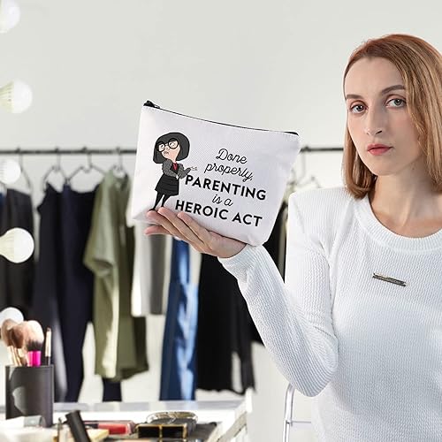 Miniatura 3 de BWWKTOP Edna Fans - Bolsa de maquillaje para cosméticos, regalos inspirados en películas de dibujos animados, hechos correctamente, la crianza es un