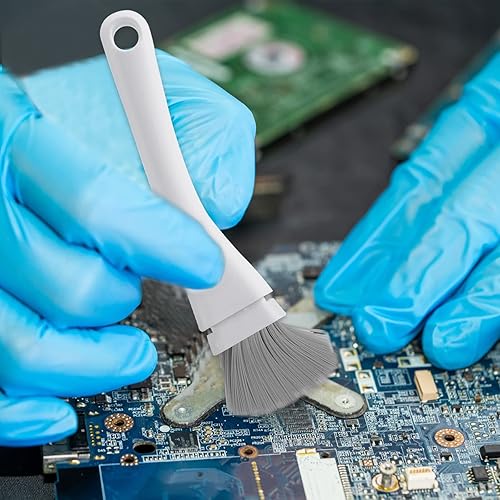 Miniatura 6 de TIESOME Juego de mini recogedor y cepillo, mini herramienta de limpieza para escoba pequeña y recogedor, mini sartenes para polvo con cepillo de