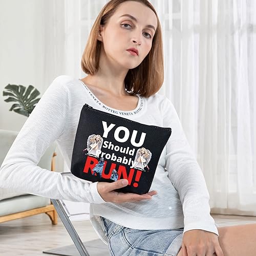 Miniatura 3 de BWWKTOP Megan Fans - Bolsa de maquillaje para cosméticos, regalos inspirados en películas de terror que probablemente deberías ejecutar con