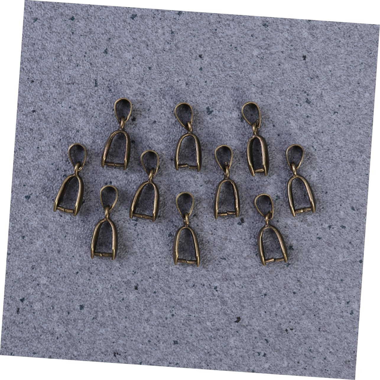 Chiusura a Pinza in Ottone Color Bronzo 100 Pezzi per Gioielli | Connettore Pendente 16mm, per Bigiotteria Fai da Te, Accessorio Antiruggine e Facile da Usare