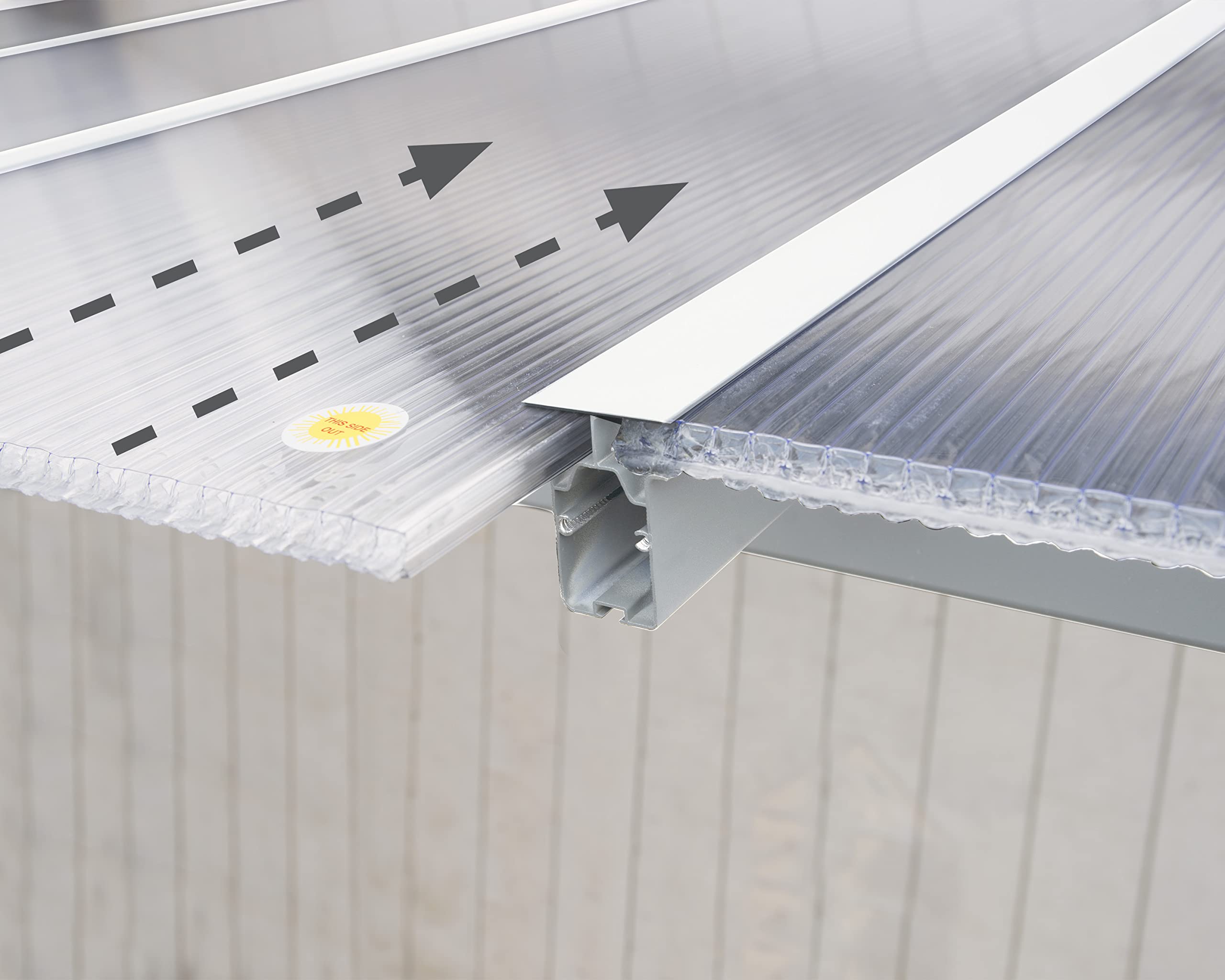 Canopia by Palram Pergola Olympia 12.8 m² en Aluminium Et Polycarbonate, Moderne & Élégante, pour Couvrir Une Terrasse Toute L’année (Blanc)
