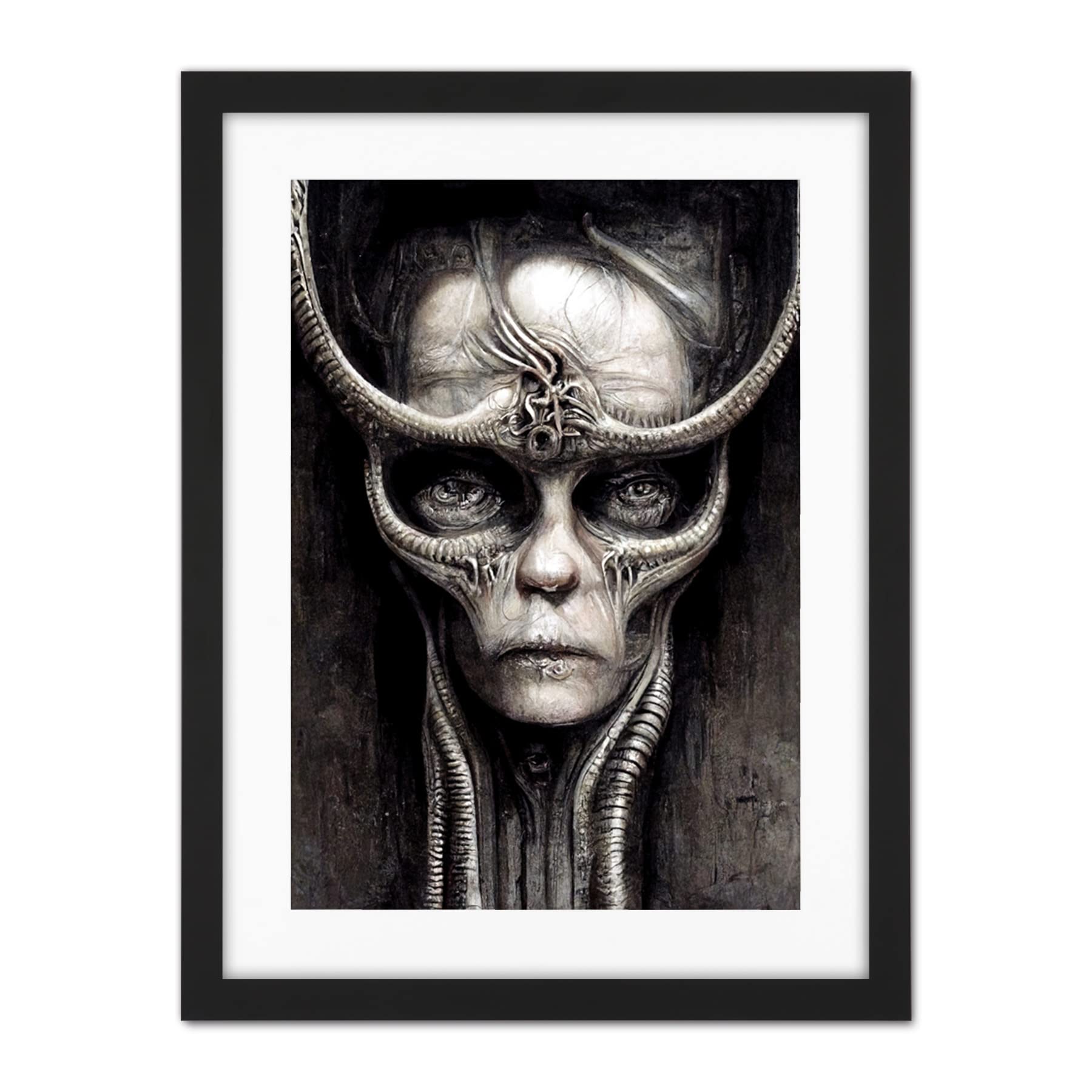 Doppelganger33 LTD Gothic Fantasy Alien Art Artwork Framed Wall Art Print 18X24 Inch