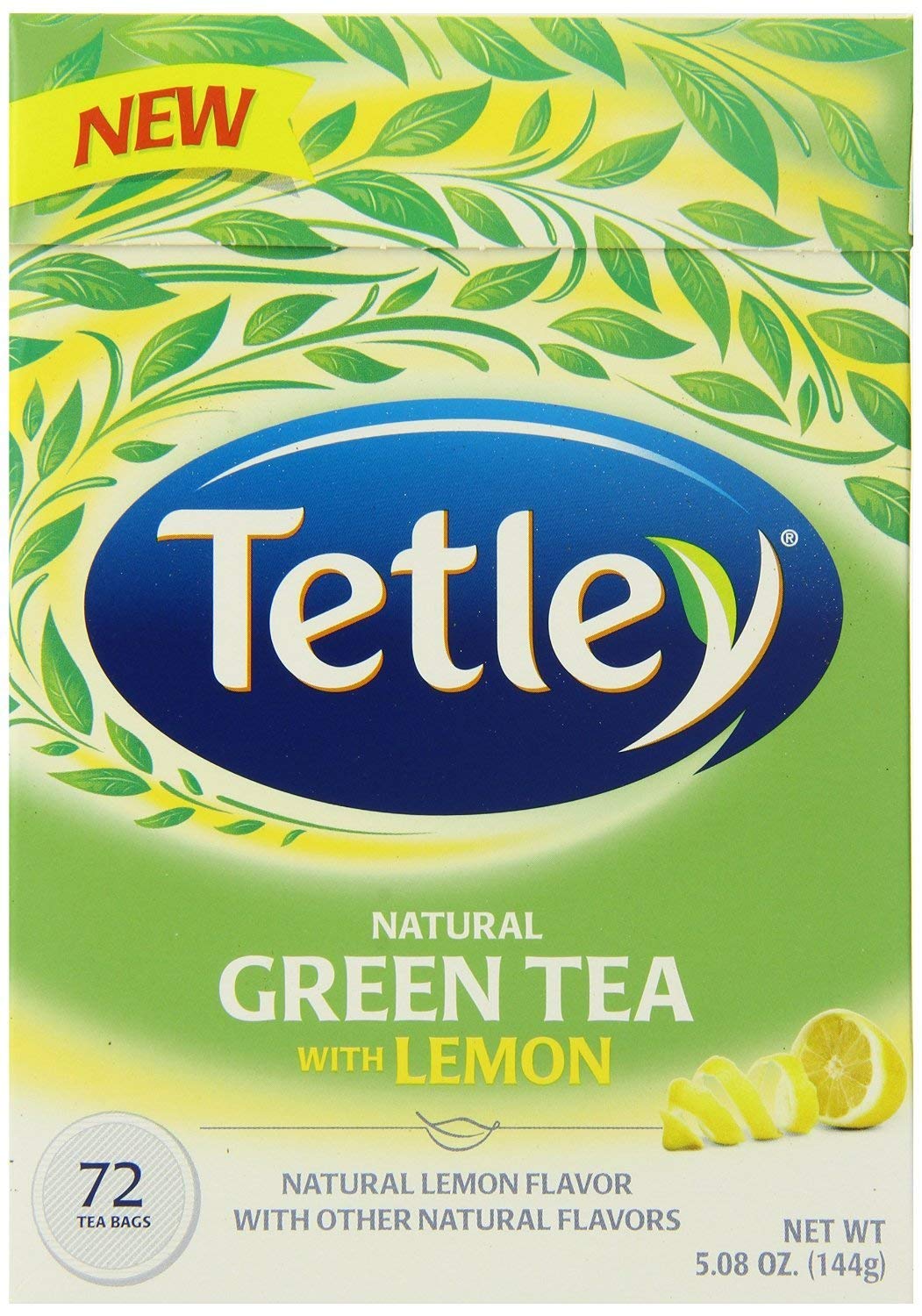 Tetley Natural Decaf Green Tea, Decaffinated Tea, 72 Count (Pack of 1) Grocery