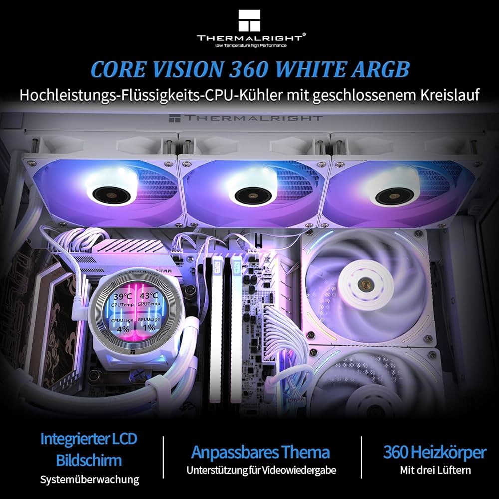 Thermalright CORE VISION 360 White ARGB CPU AIO chłodnica