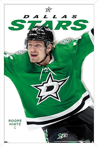 Miniatura 10 de Trends International NHL Dallas Stars Roope Hintz Feature Series 23 Póster de pared, 22.4 pulgadas de largo x 14.7 W, versión premium sin marco